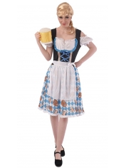 Bavarian Costume Blue Beer Girl Costume - Womens Oktoberfest Costumes